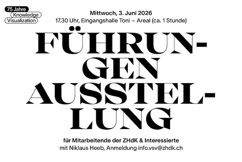 Führungen Jubiläumsausstellung – 75 Jahre Knowledge Visualization