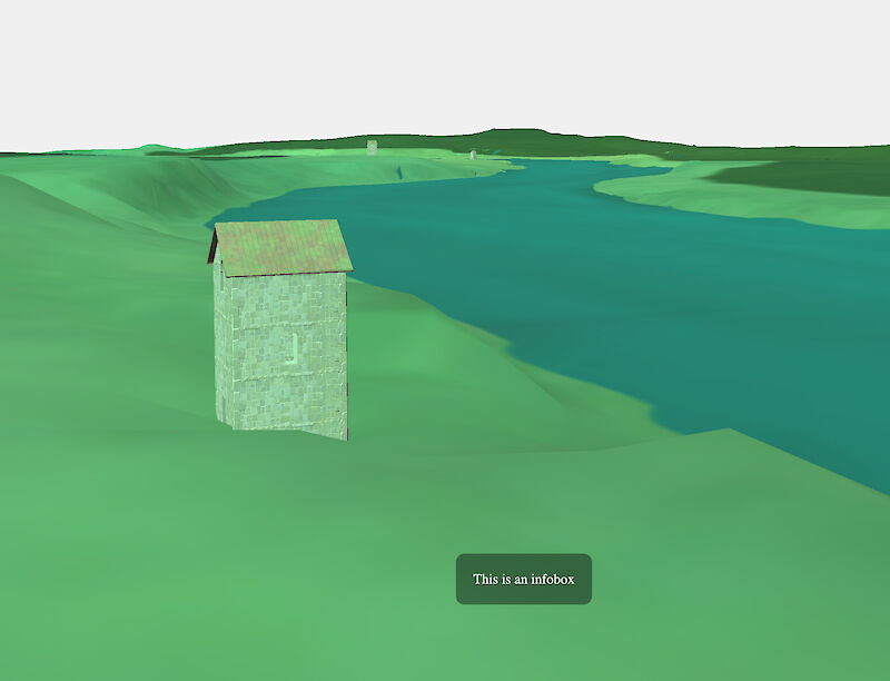 Erste gestalterische Experimente mit Textur für Türme und Terrain.