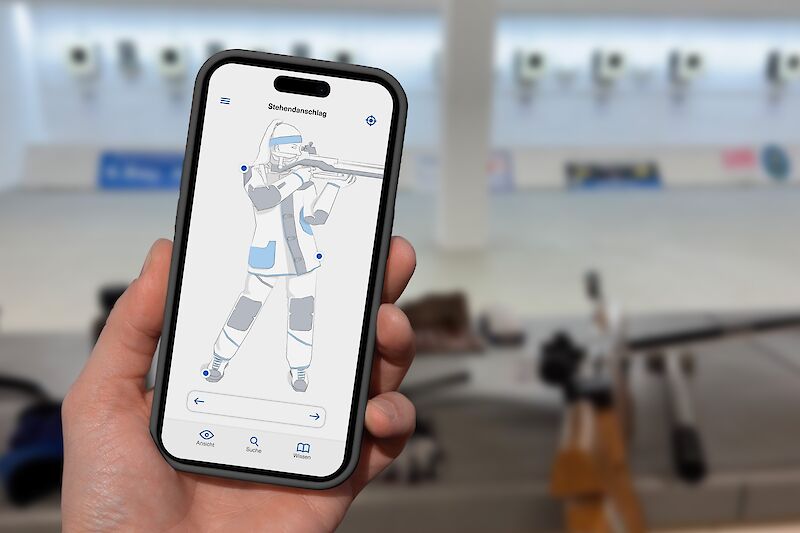 Die konzipierte App in Anwendung im Trainingskontext.