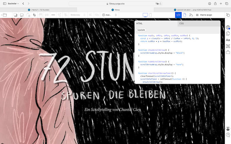 Behind the Scenes – Entwicklung und Programmierung des interaktiven Scrollytellings.