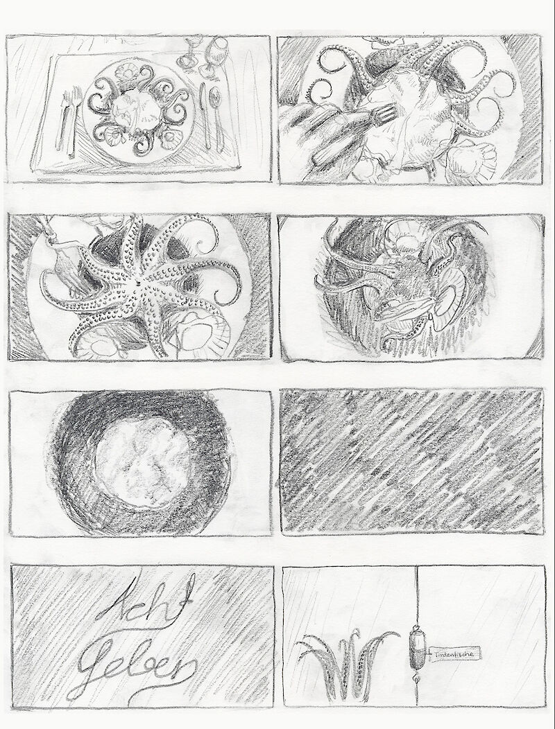 Ausschnitt aus dem finalen Storyboard.