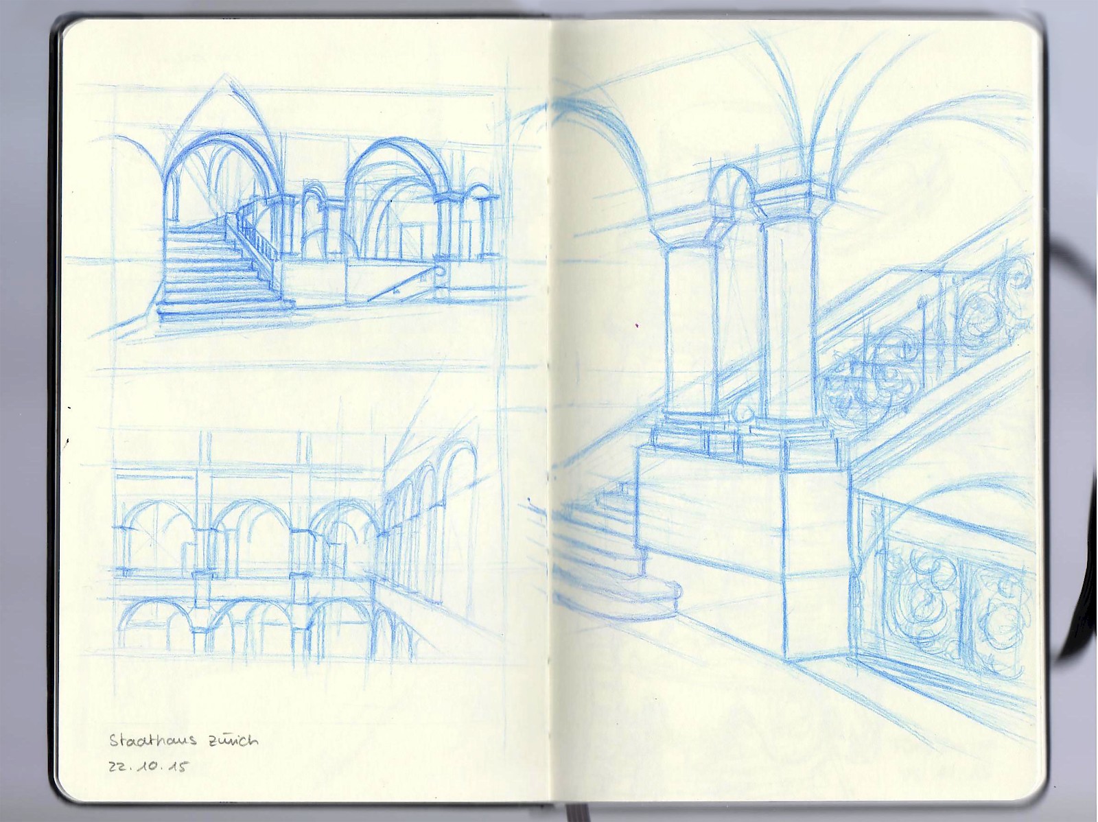 Architekturskizzen, Coralie Spätig