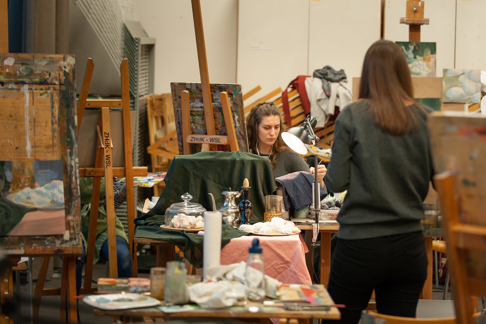 Ateliersituation, Stillleben Malerei, 2019