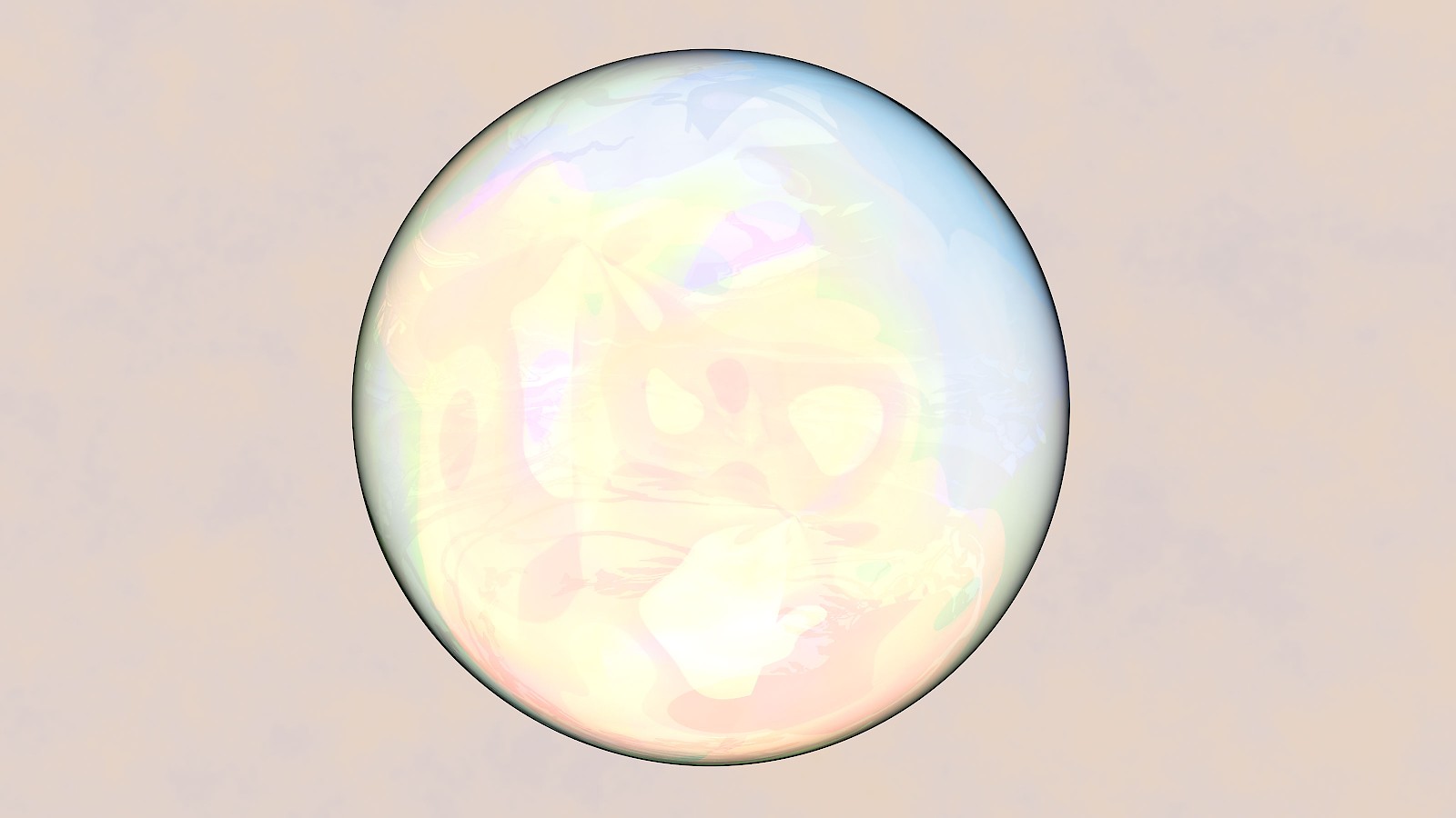 Chamäleon und Seifenblase