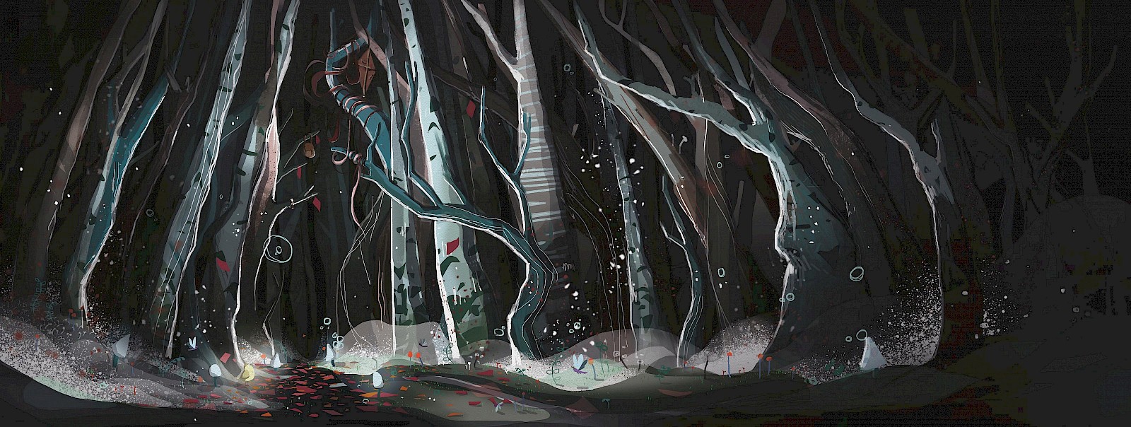 Nach dem Absturz über dem Dunkelwald findet sich Coco verlassen und allein.