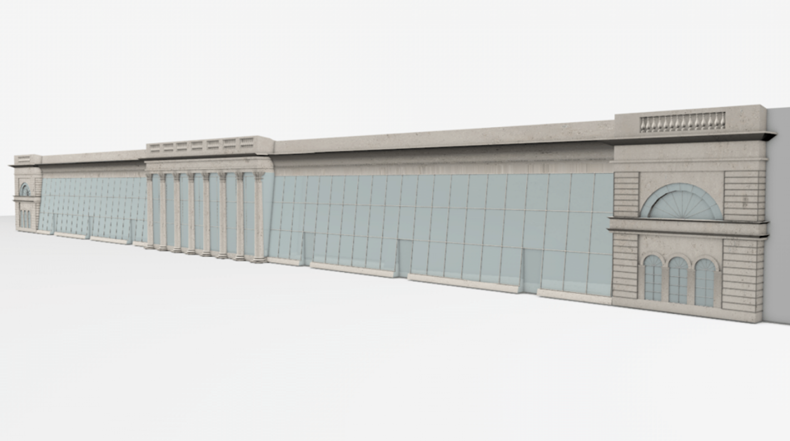 Das Glashaus der Hofburg um 1850. Bild: Maren Lebender