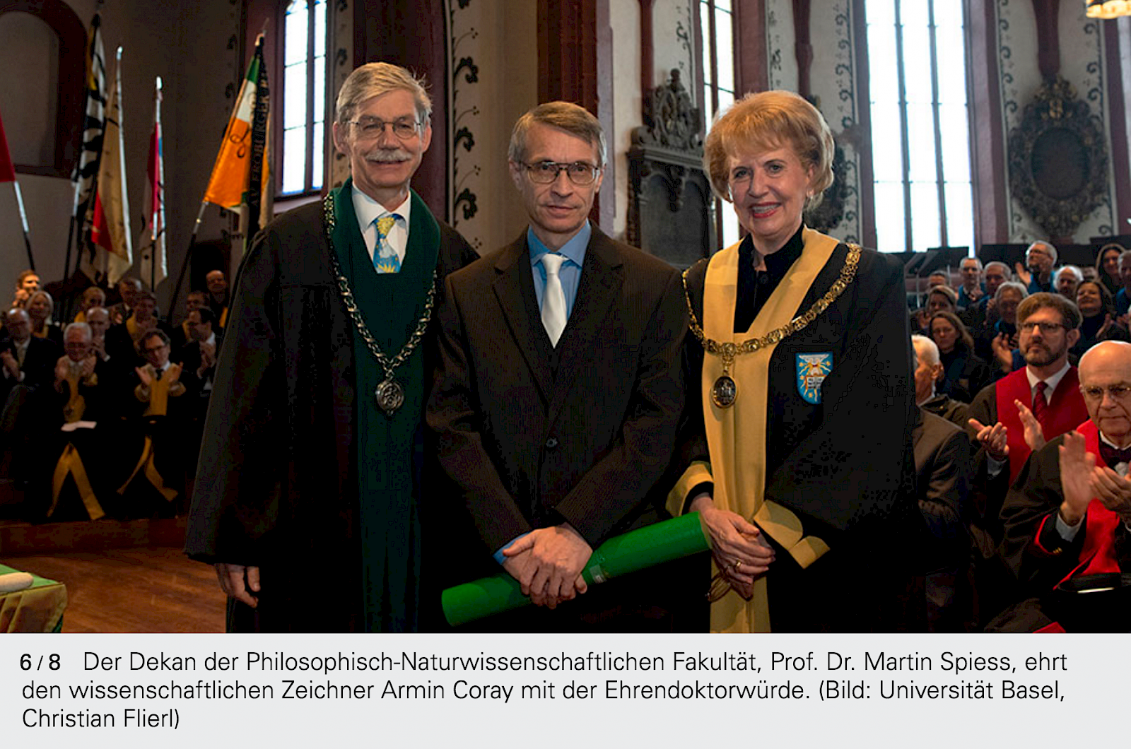 Armin Coray erhält die Ehrendoktorwürde der Universität Basel