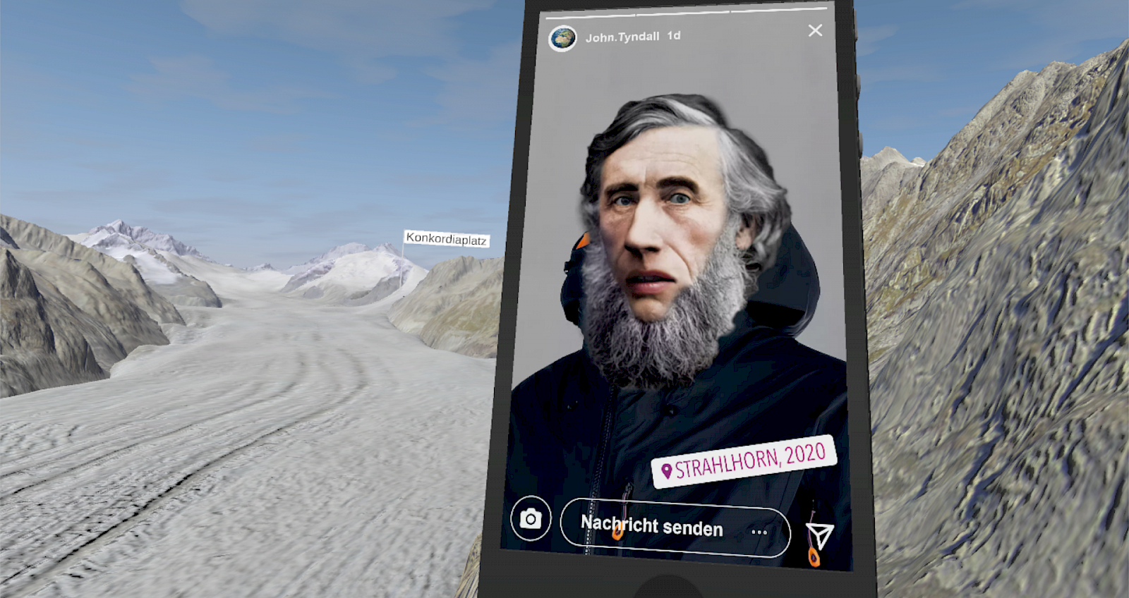 John Tyndall führt dich durch die VR-experience