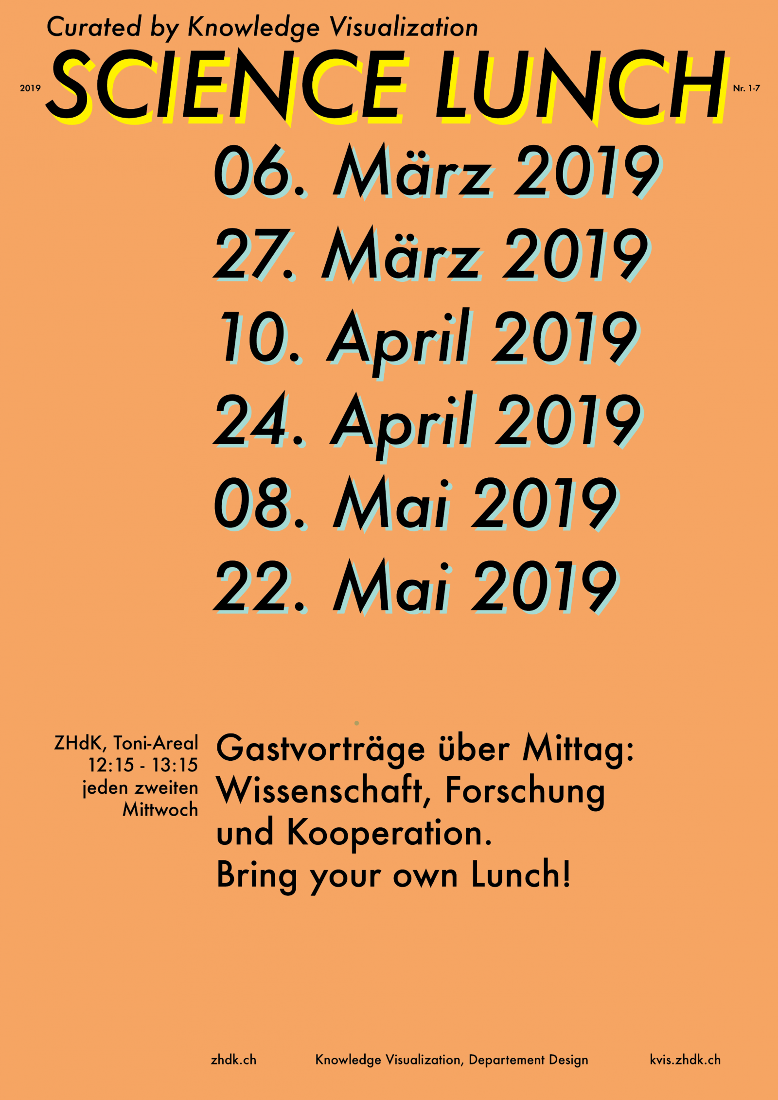 Neue Edition des Science Lunch ab 6. März 2019