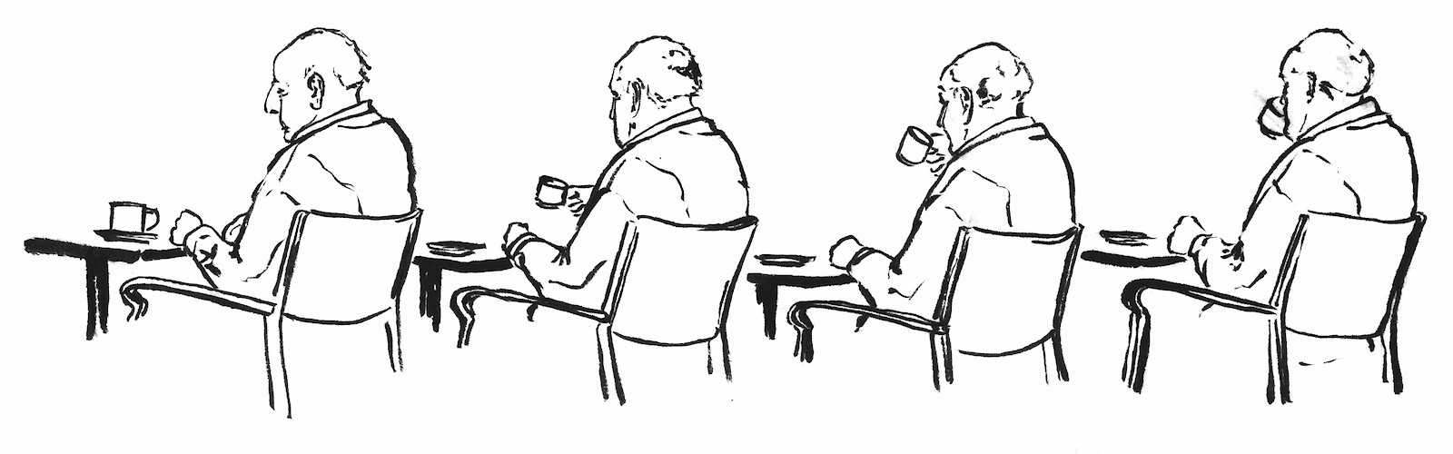 Schnelles Erfassen: Ich zeichnete vor Ort und begab mich so immer wieder in Situationen, welche neu für mich waren und eine gewisse Anpassung oder Überwindung erforderten. So war nicht nur meine zeichnerische Leistung, sondern auch eine gewisse Sozialkompetenz gefragt.