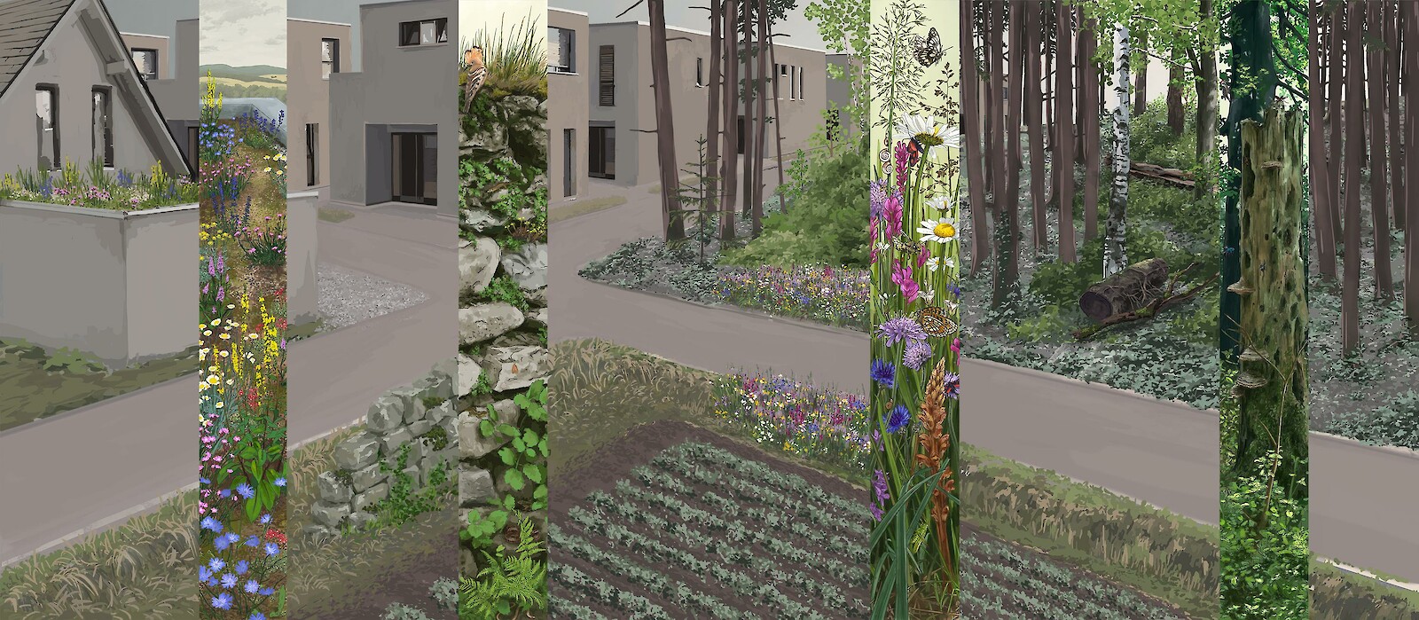 Visualisierung Wandbild