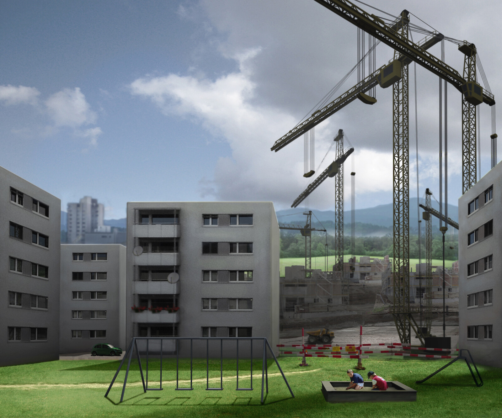 Landschaft im Siedlungsraum