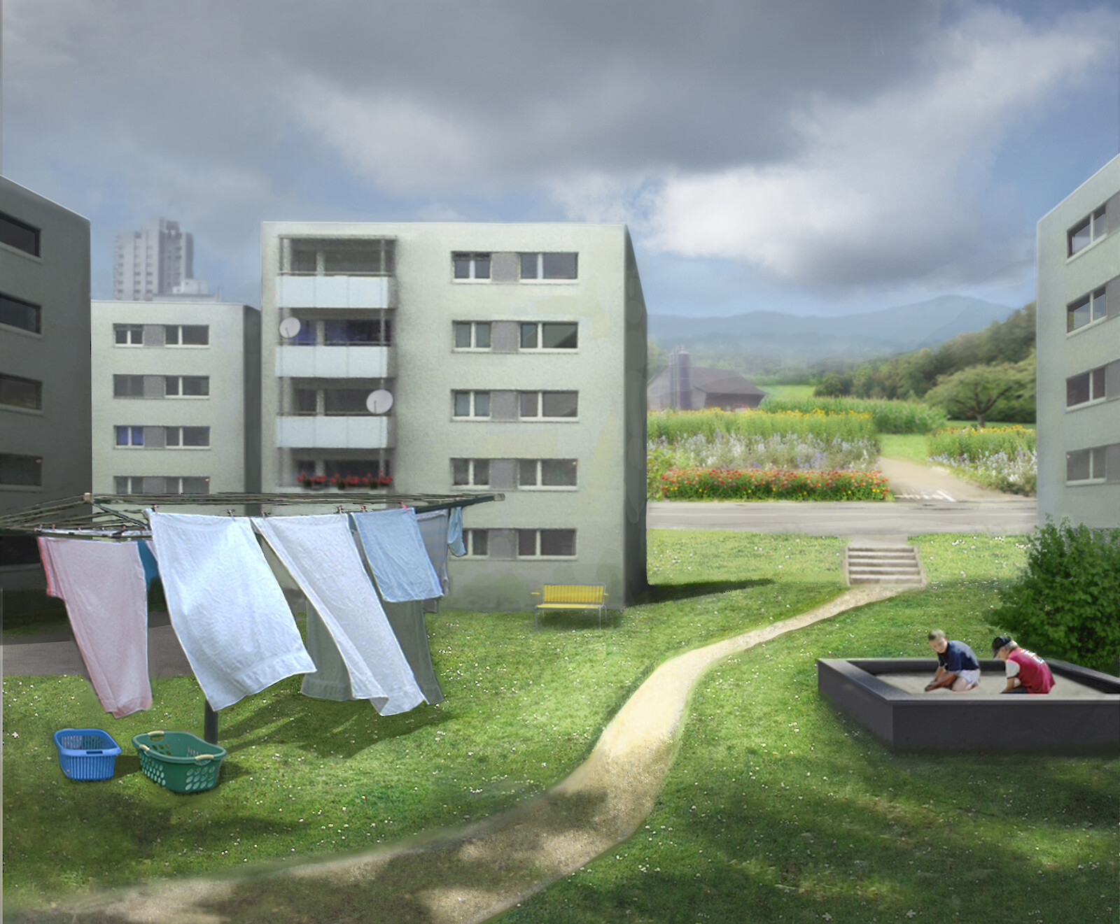 Landschaft im Siedlungsraum