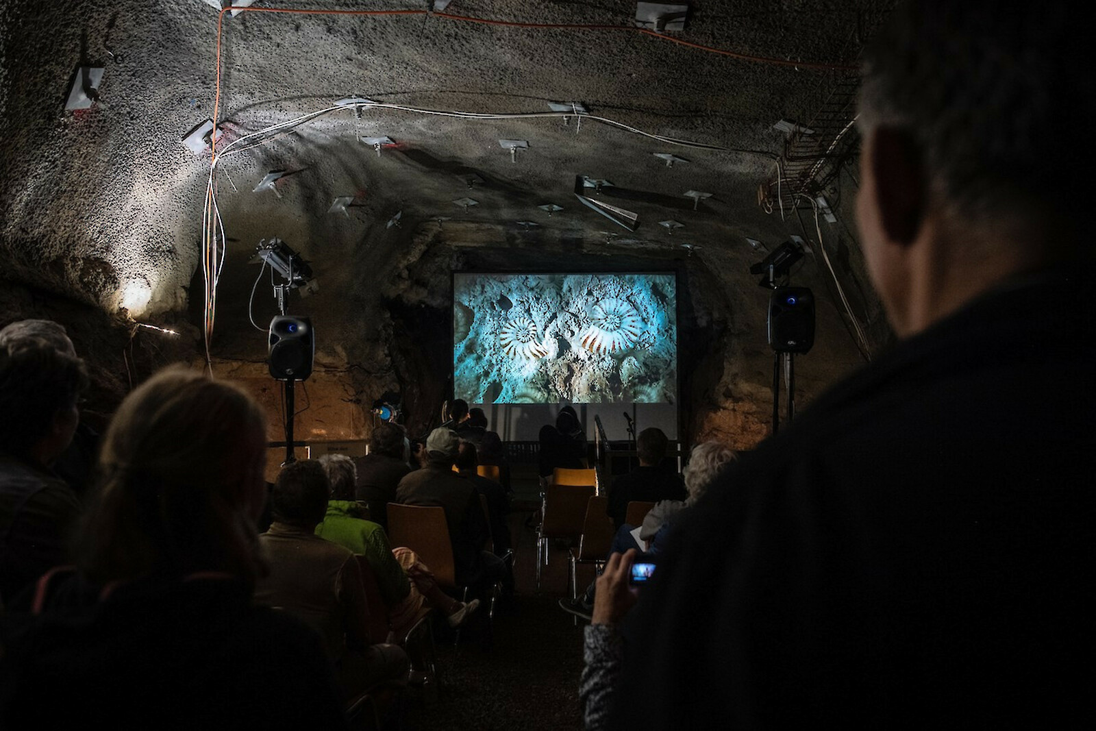 Präsentation der Animation unter Tage im Jurapark Aargau