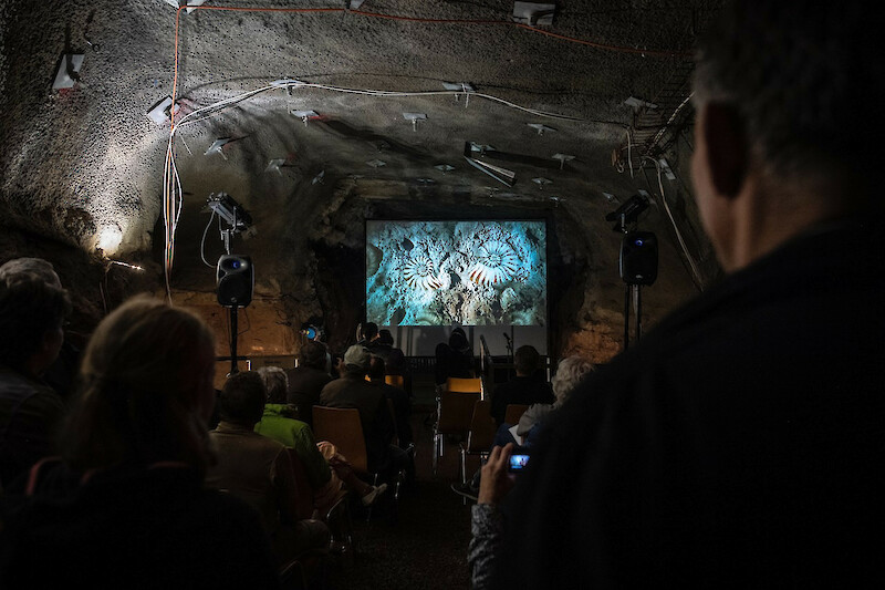 Präsentation der Animation unter Tage im Jurapark Aargau