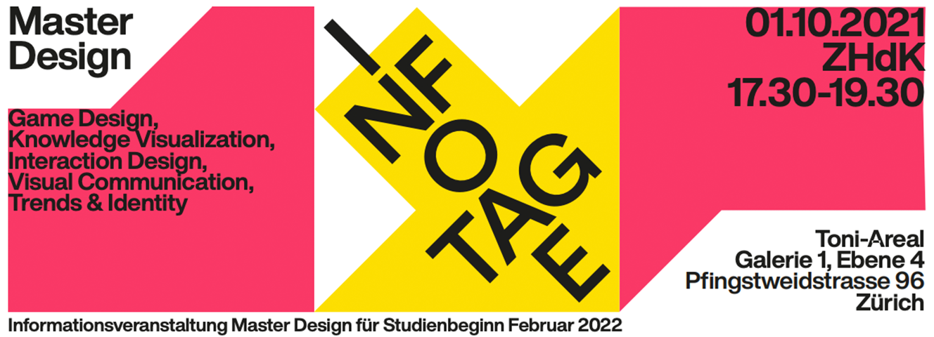 Infotag MA Design am 1. Oktober