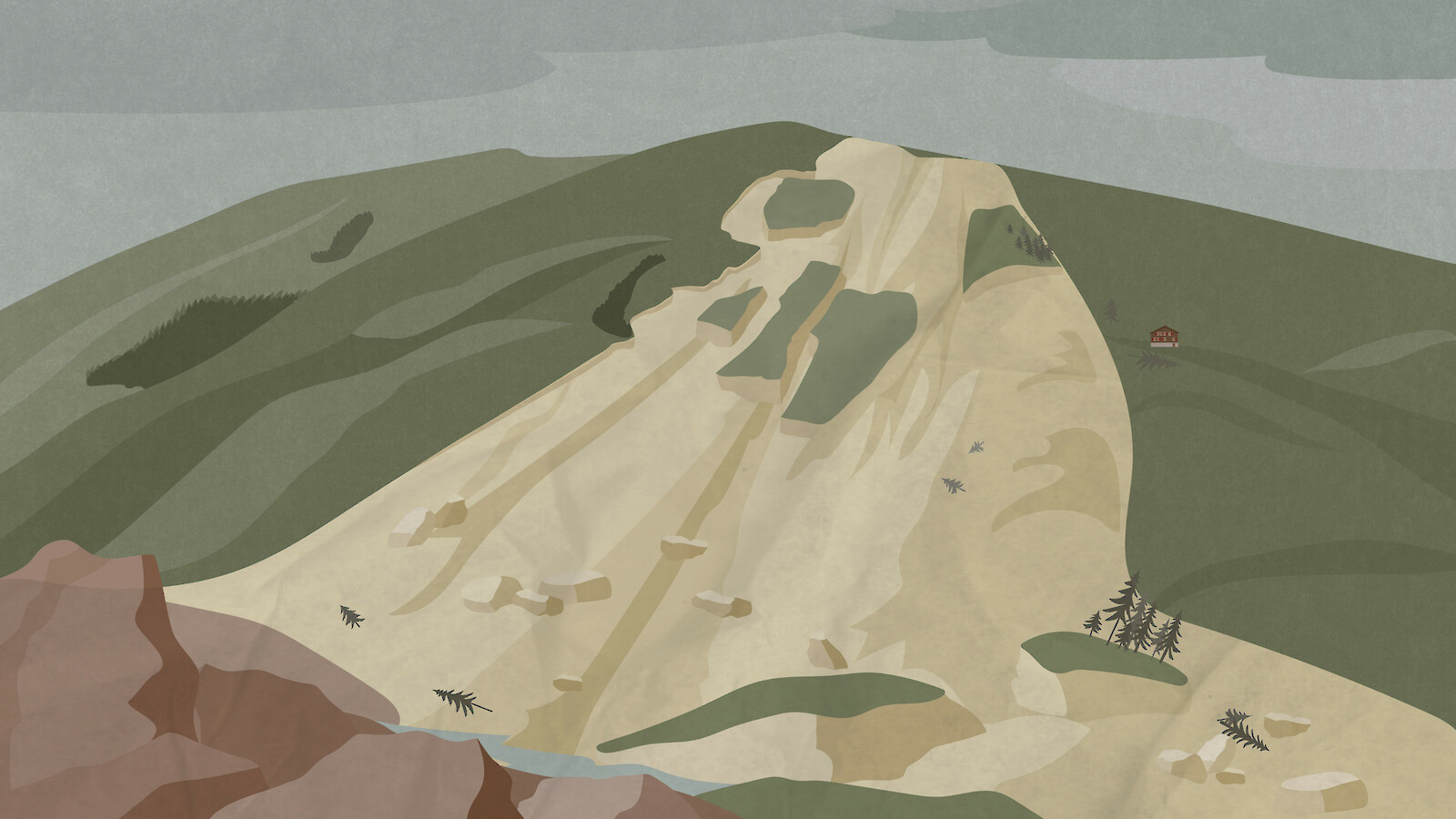 Visualisierung Bergsturz