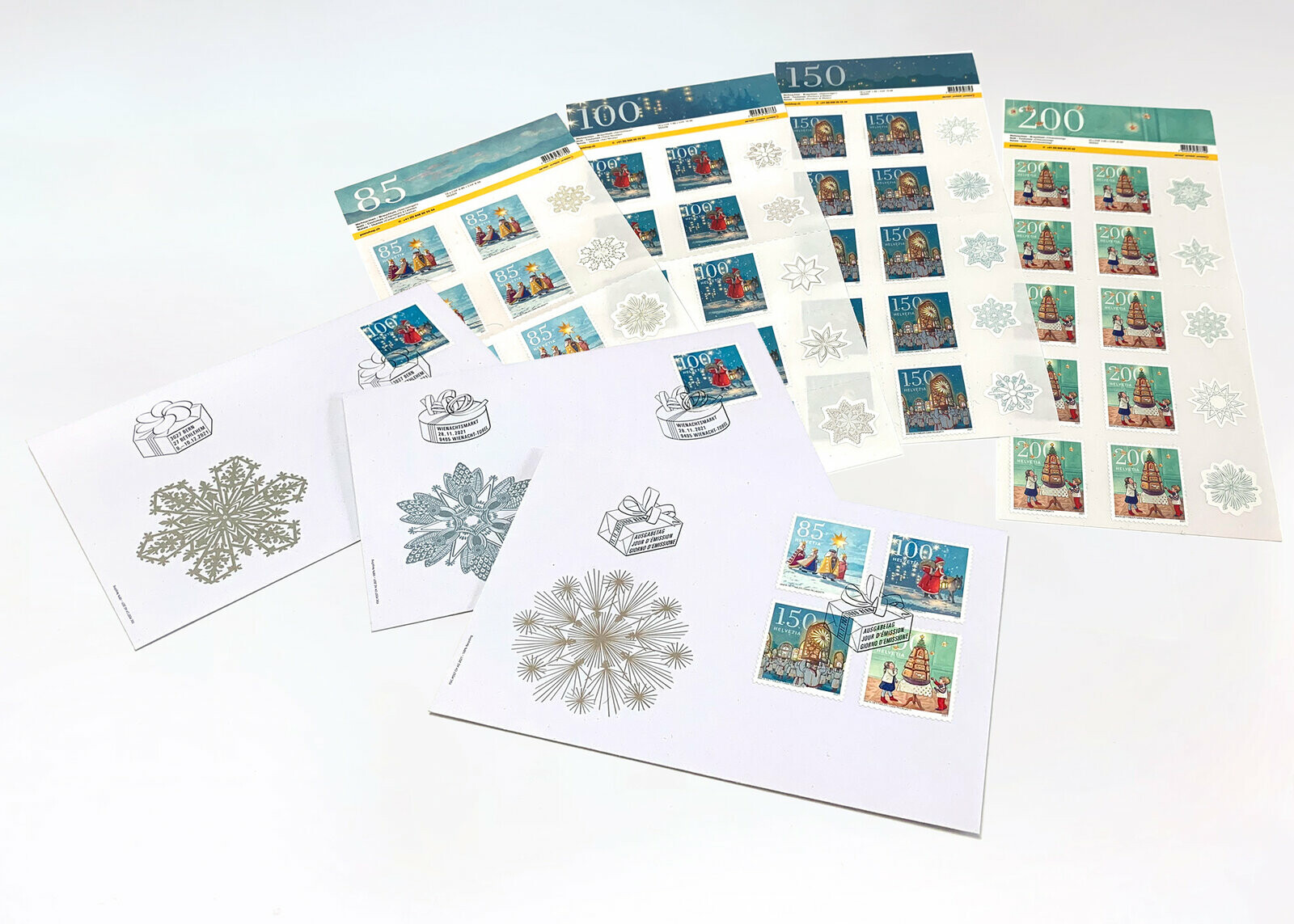 FDC-Motive und Markenstickers