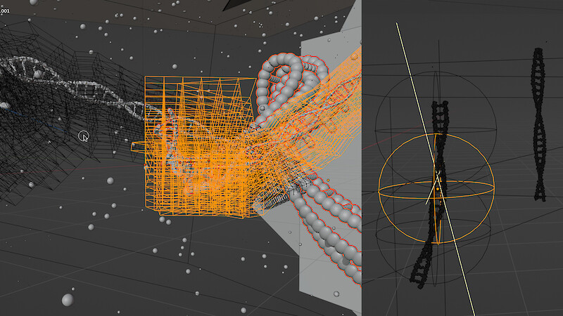 Screenshot der Erstellung des DNA Ringes im Prozess.