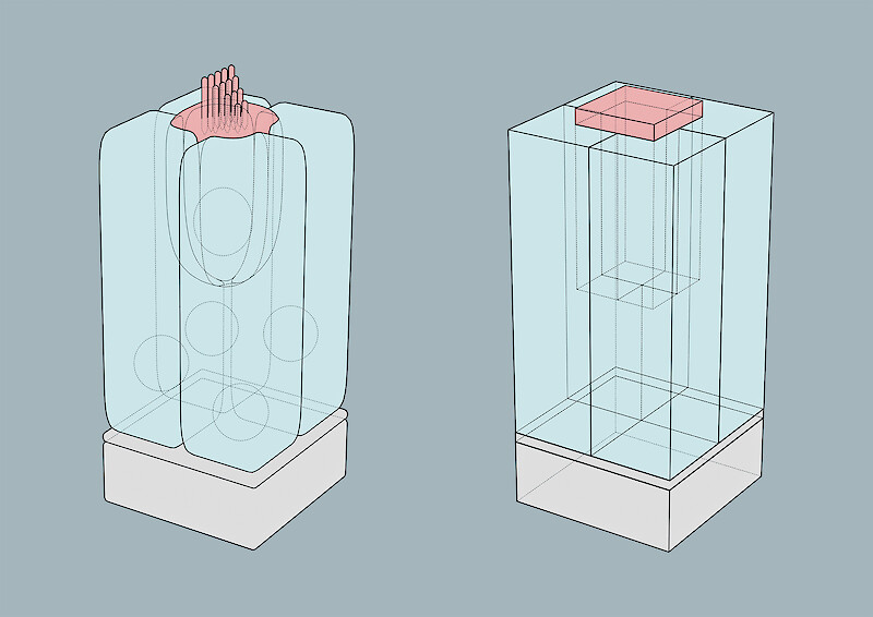 Schematic representations. To create schematic illustrations, three-dimensional models were also used in a linear style to facilitate the transition between models and illustrations.