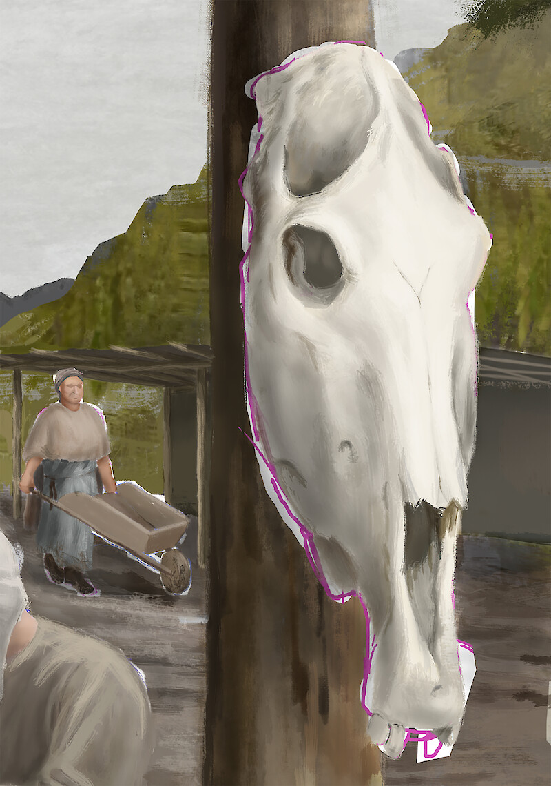 Durch kleine Details werden die Leute dazu animiert, sich im Bild umzusehen und weitere Dinge zu entdecken.