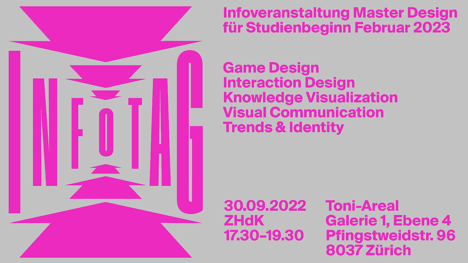 Infoveranstaltung Master Design 2022