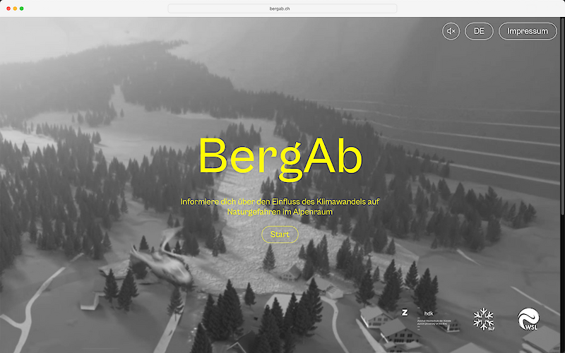 Startseite Bergab – bergab.slf.ch