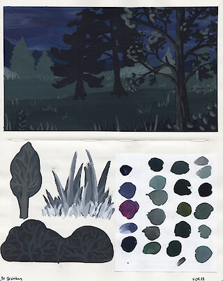 Die Textur analoger Medien inspirierte den Stil der Animation.