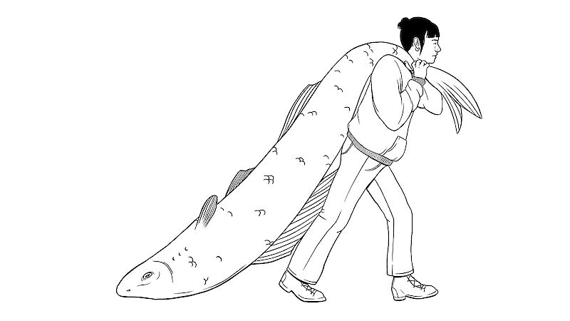 Illustration zum Ziel für nachhaltige Entwicklung Nummer 12: Verantwortungsvoller Konsum und Produktion.