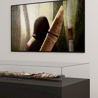 Mögliche Form der Ausstellung: In Zukunft im Museum – das Bogenfutteral