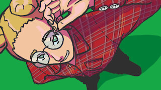 Koloriertes Standbild von Animation Nr. 2 (Second-Hand Mode) für Print und Kommunikation.