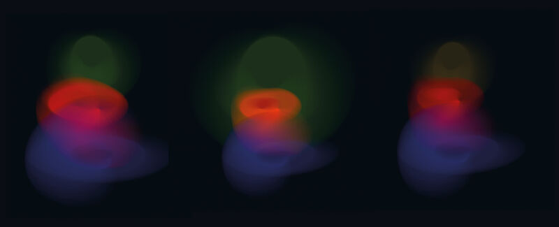 Eine Auseinandersetzung mit Form und Farbe in After Effects, um die drei Faktoren Sauerstoffmangel, Versauerungsextreme und Hitzewelle zu visualisieren.
