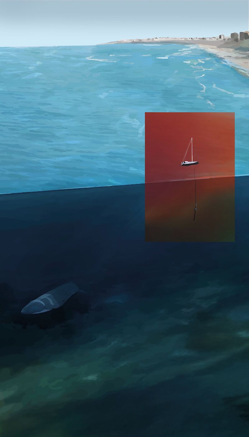 Das Keyvisual zeigt im Vergleich vorher-nachher den Farbkontrast zwischen warm und kalt.