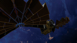 Beauty shot of EMBER spacecraft.