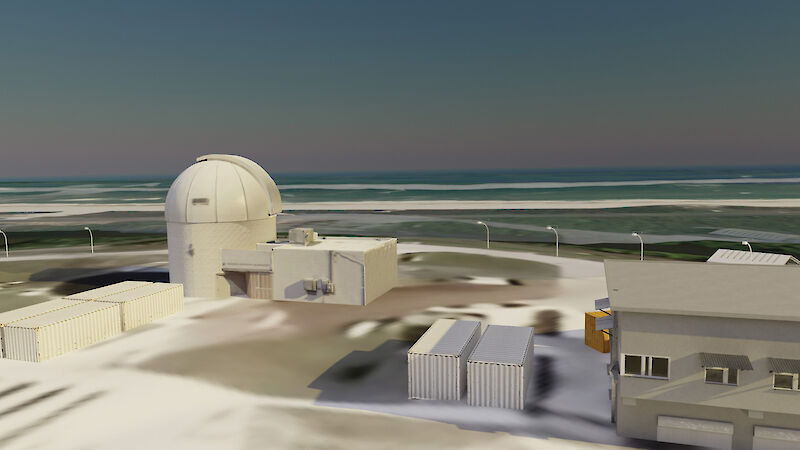 Detailing of rocket launch pad.