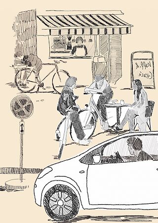 Absteigen oder anhalten bei spontanen Begegnungen – das kann nur das Velo.