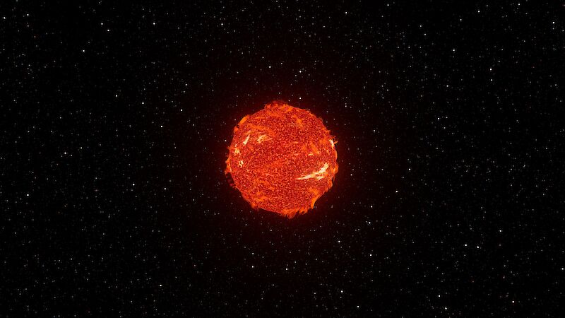 3D Rendering der Sonne.