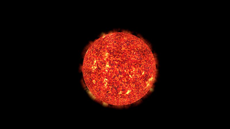 Versuch Gestaltung der Sonne im 3D-Raum.