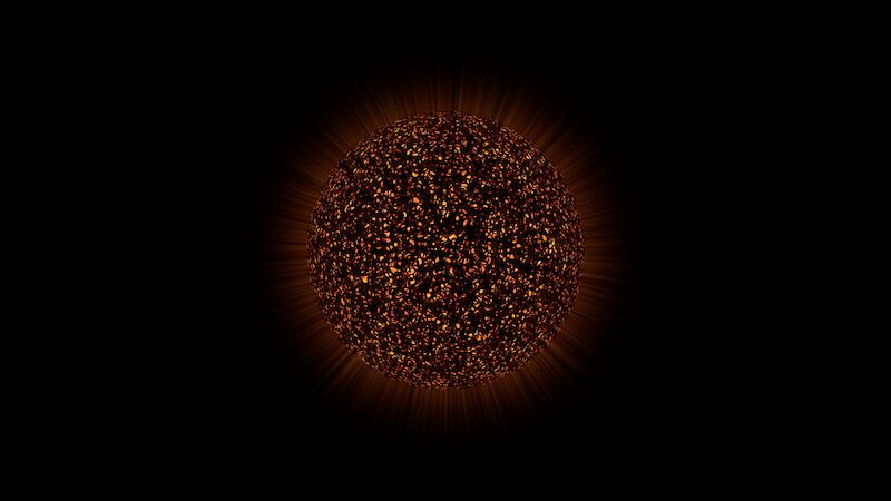 9.	Versuch Modellierung der Sonne in Cinema4D.