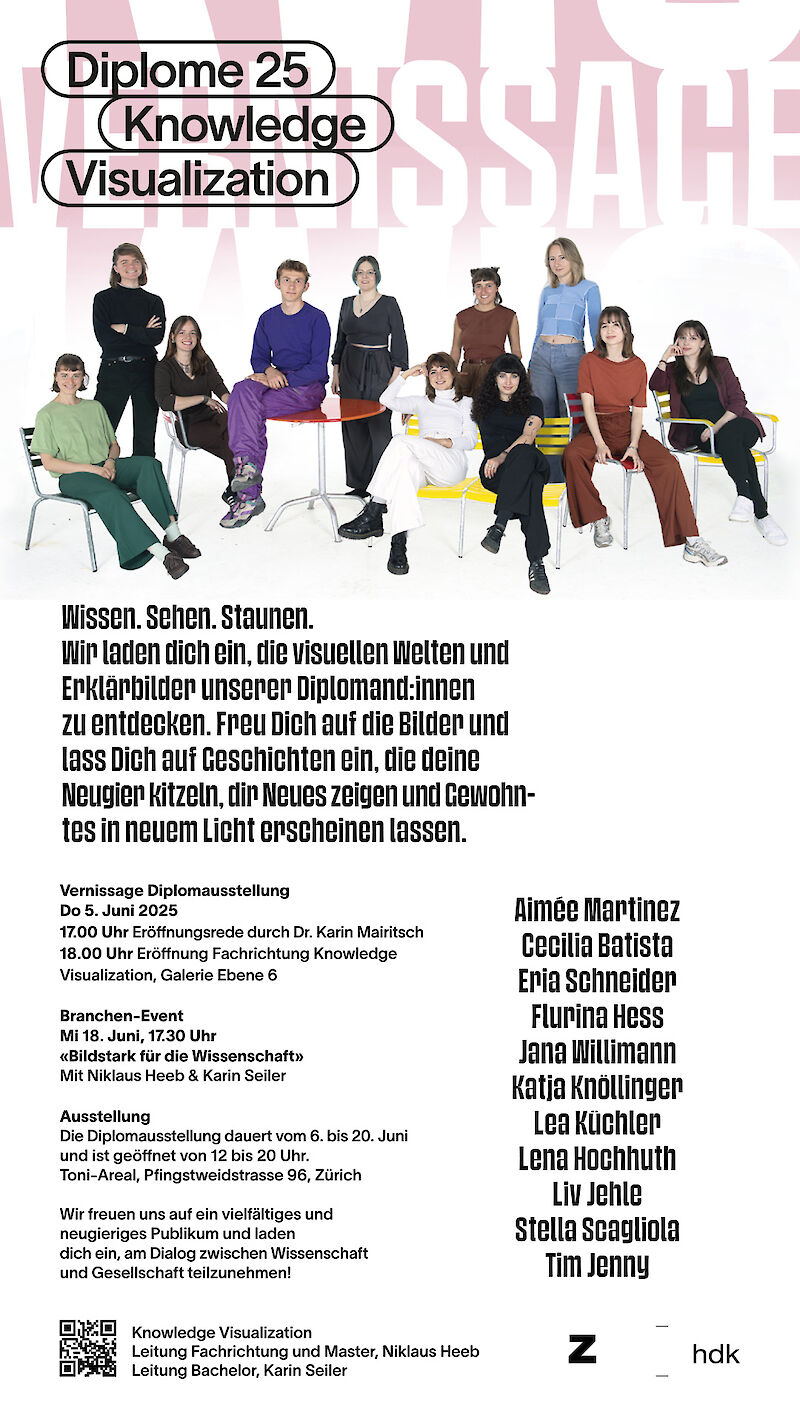 Diplomausstellung Design 2025 und Einladung zur Vernissage Donnerstag, 5. Juni 2025