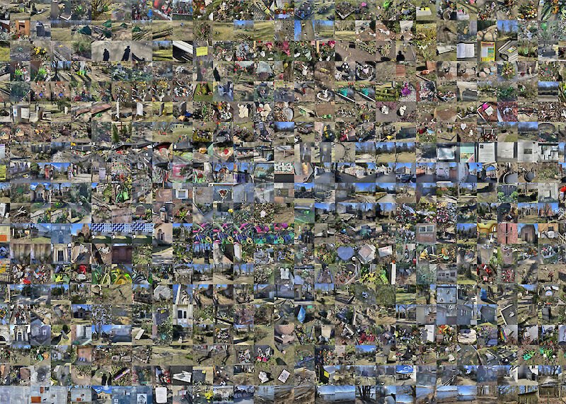 Fotosammlung: Während der Recherche auf verschiedenen Friedhöfen entstanden über 1500 Fotos.